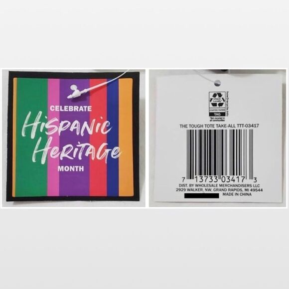 New Tough Tote Reusable Hispanic Bag - Picture 14 of 15